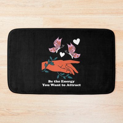 Spencer Barbosa Merch Be The Energy You Want To Attract Bath Mat Official Spencer Barbosa Merch