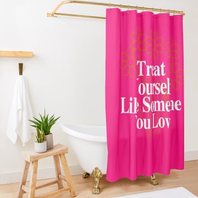 Spencer Barbosa Merch Treat Yourself Shirt Shower Curtain Official Spencer Barbosa Merch